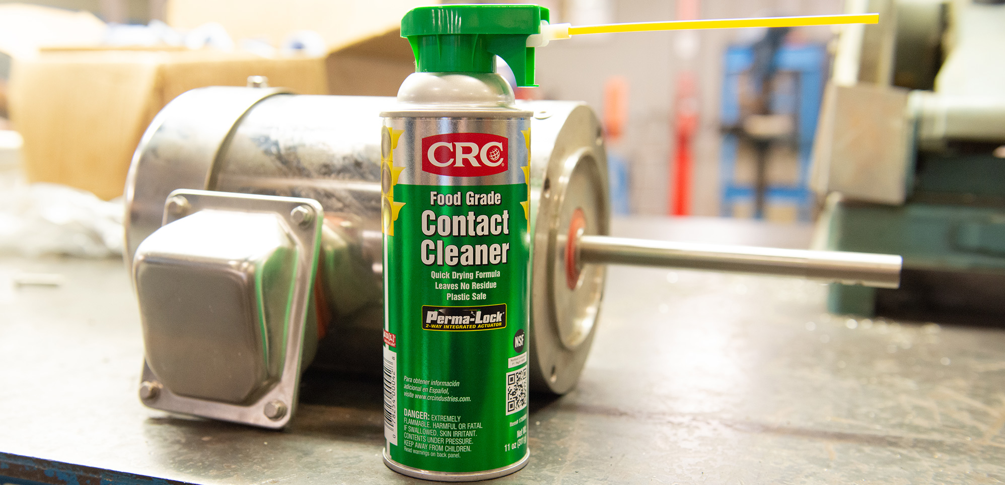 CRC Food Grade Contact Cleaner  Safely and Effectively Cleans Sensitive Electronics in Food Processing Applications