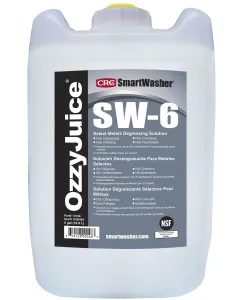 Solution de dégraissage pour métaux sélectionnés SmartWasher® SW-6 OzzyJuice, 5 gal