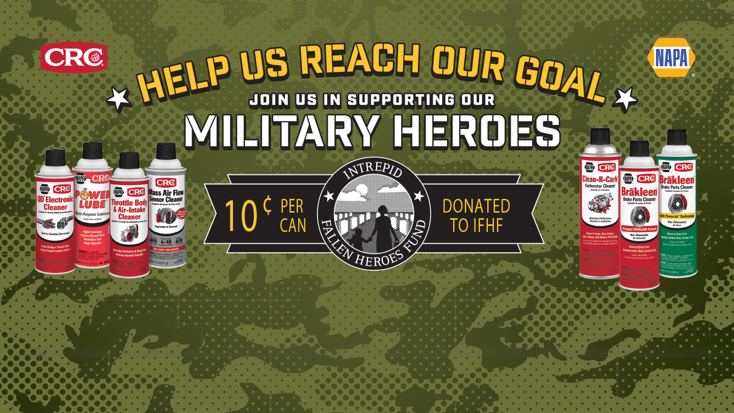 CRC Industries Partners with NAPA Auto Parts to Support Intrepid Fallen Heroes Fund