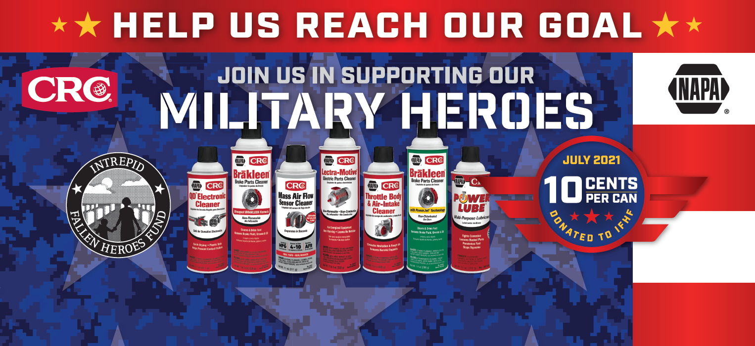 CRC Industries and NAPA Auto Parts Partner to Support Intrepid Fallen Heroes Fund