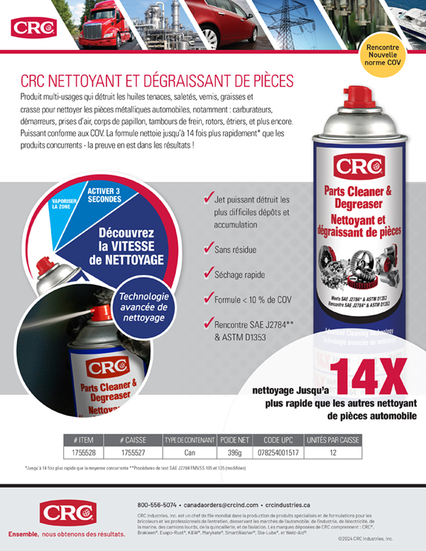2024 Parts Cleaner & Degreaser FRENCH