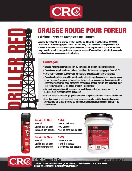Driller Red Grease FRENCH
