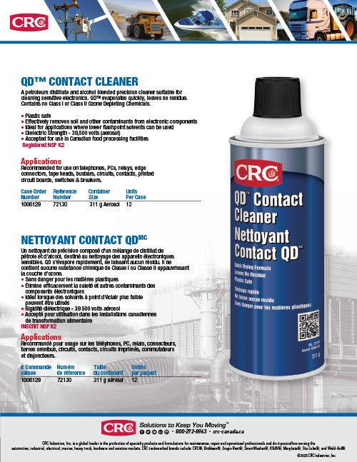 QD Contact Cleaner FRENCH