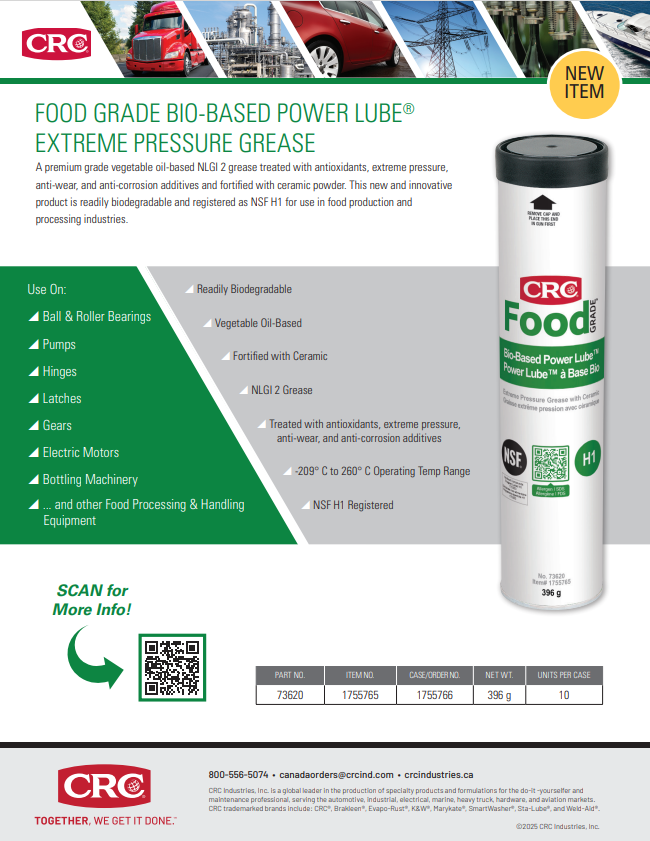 2024 Food Grade Bio-Based Power Lube Grease