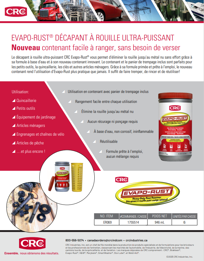 2025 Evapo-Rust Canister FRENCH