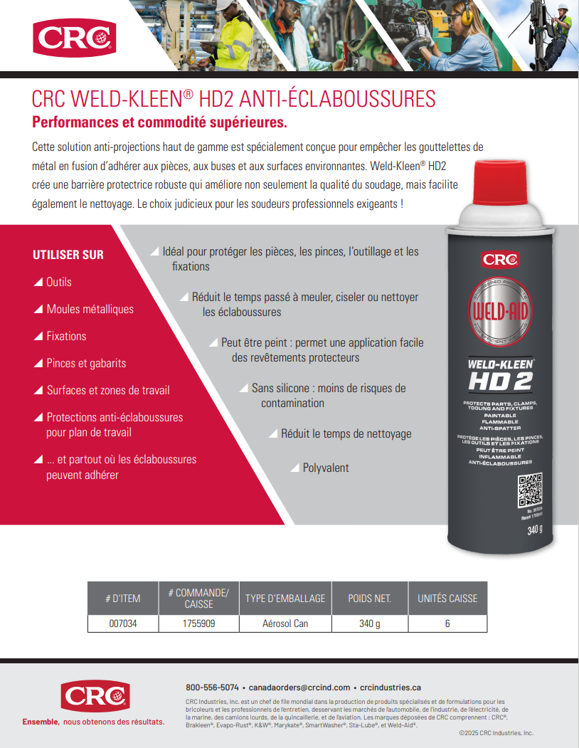 2025 Weld-Kleen HD2 Anti-Spatter FRENCH