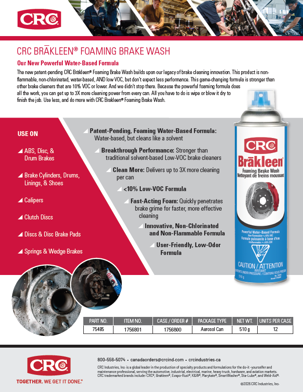 2026 Foaming Brake Wash