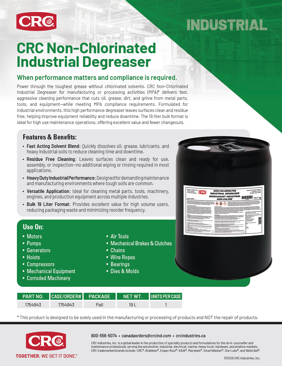 2026 Non-Chlorinated Industrial Degreaser